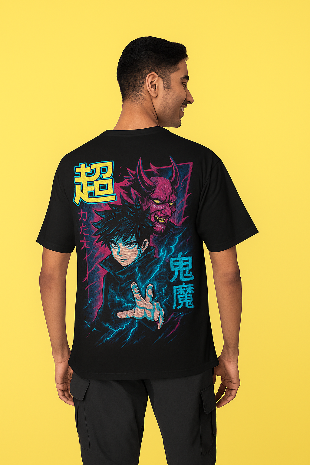 SHADOW DEMON STRIKE - Anime Warrior Oversized Tee