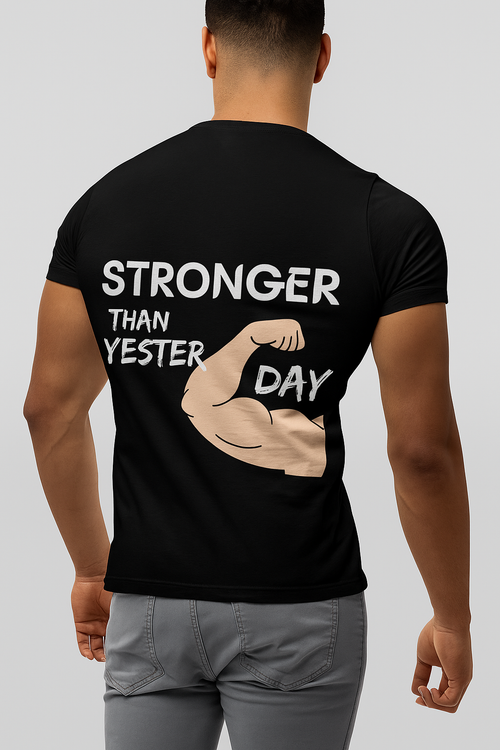 Forge Your Strength: 'STRONGER THAN YESTERDAY' Tee 💪