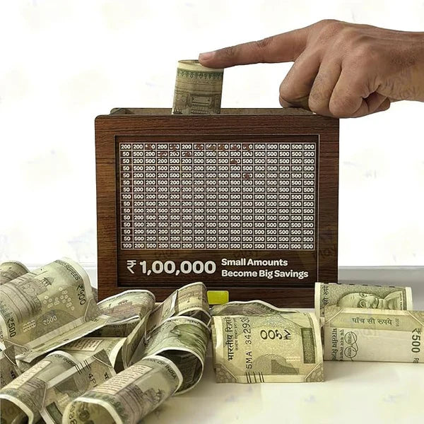 Wooden Money Saving Box 🌟